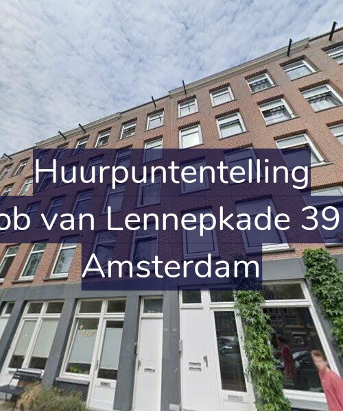 Foto gevel Huurpuntentelling voor Jacob van Lennepkade 396-3, Amsterdam