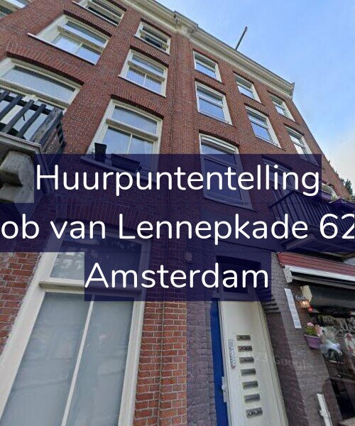 Foto gevel Huurpuntentelling voor Jacob van Lennepkade 62-D, Amsterdam