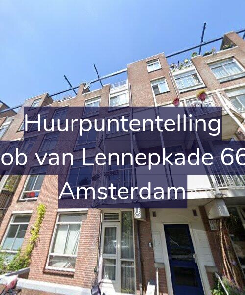 Foto gevel Huurpuntentelling voor Jacob van Lennepkade 66-A, Amsterdam