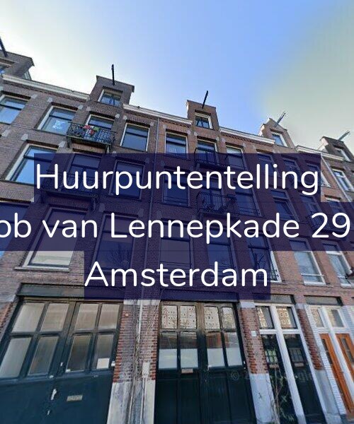 Foto gevel Huurpuntentelling voor Jacob van Lennepkade 293-4, Amsterdam