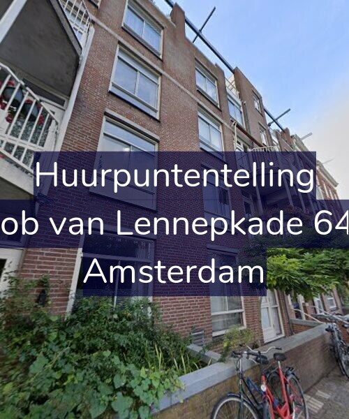 Foto gevel Huurpuntentelling voor Jacob van Lennepkade 64-H, Amsterdam