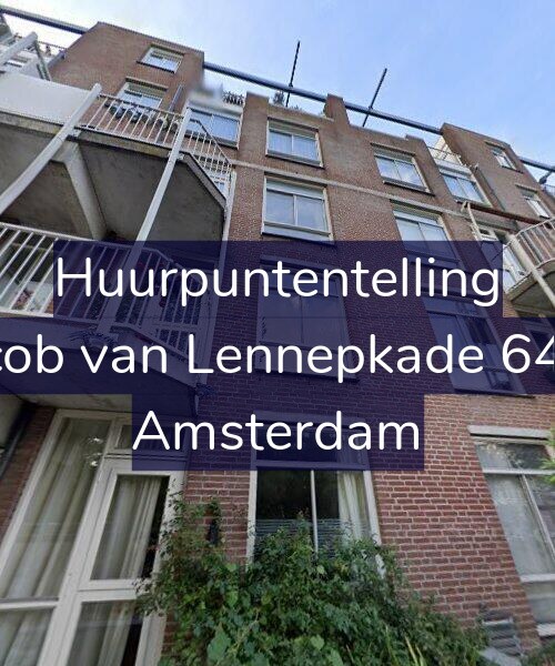 Foto gevel Huurpuntentelling voor Jacob van Lennepkade 64-B, Amsterdam