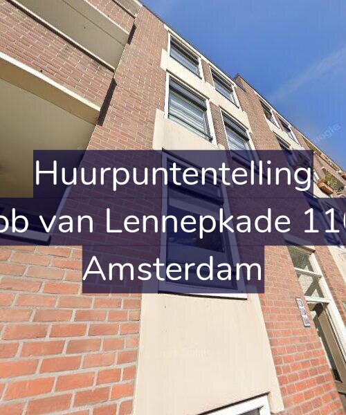 Foto gevel Huurpuntentelling voor Jacob van Lennepkade 110-A, Amsterdam