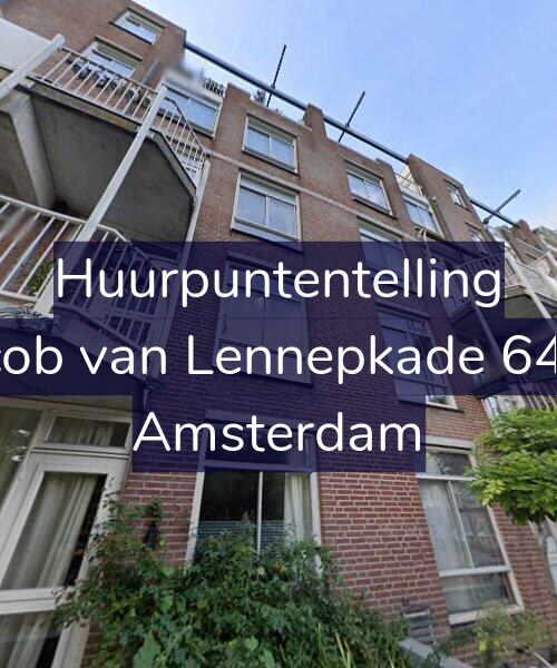Foto gevel Huurpuntentelling voor Jacob van Lennepkade 64-G, Amsterdam