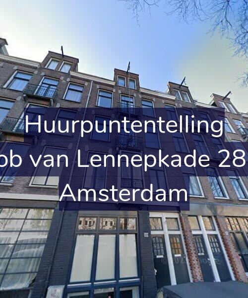 Foto gevel Huurpuntentelling voor Jacob van Lennepkade 281-2, Amsterdam