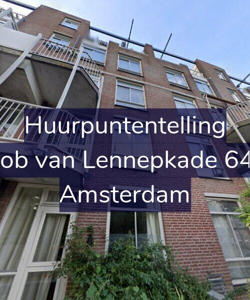 Foto gevel Huurpuntentelling voor Jacob van Lennepkade 64-D, Amsterdam