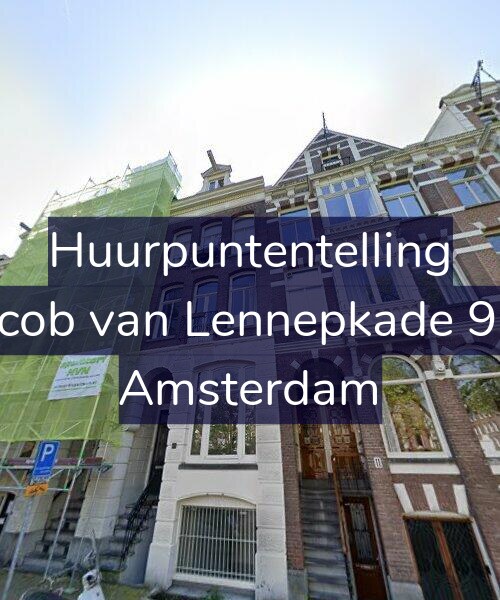 Foto gevel Huurpuntentelling voor Jacob van Lennepkade 9-1, Amsterdam