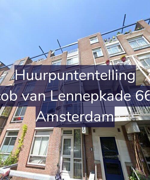 Foto gevel Huurpuntentelling voor Jacob van Lennepkade 66-B, Amsterdam