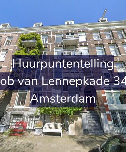 Foto gevel Huurpuntentelling voor Jacob van Lennepkade 34-H, Amsterdam