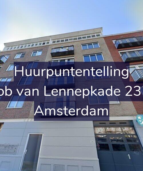 Foto gevel Huurpuntentelling voor Jacob van Lennepkade 237-C, Amsterdam
