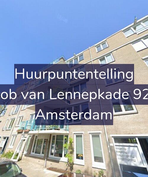 Foto gevel Huurpuntentelling voor Jacob van Lennepkade 92-A, Amsterdam