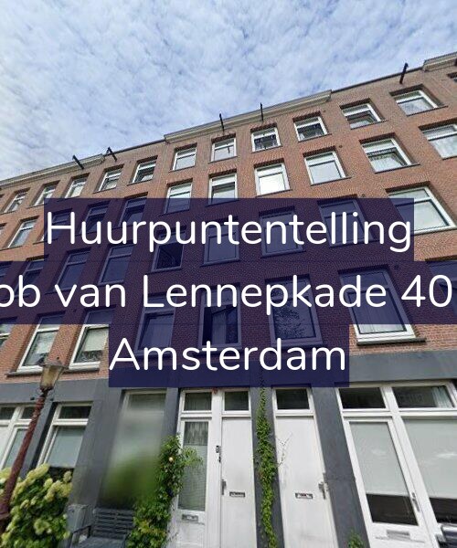 Foto gevel Huurpuntentelling voor Jacob van Lennepkade 400-1, Amsterdam