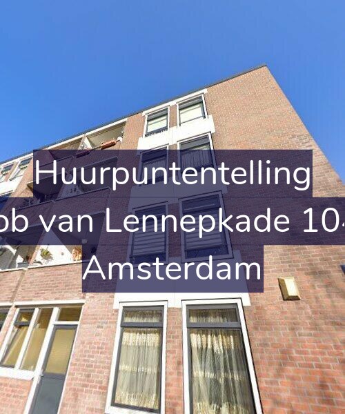 Foto gevel Huurpuntentelling voor Jacob van Lennepkade 104-A, Amsterdam