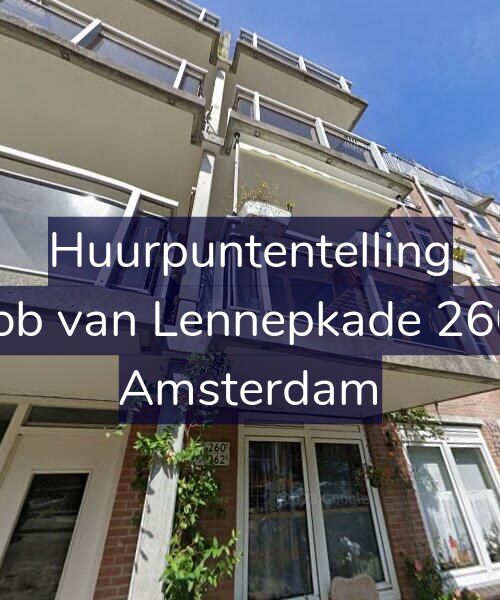 Foto gevel Huurpuntentelling voor Jacob van Lennepkade 260-B, Amsterdam