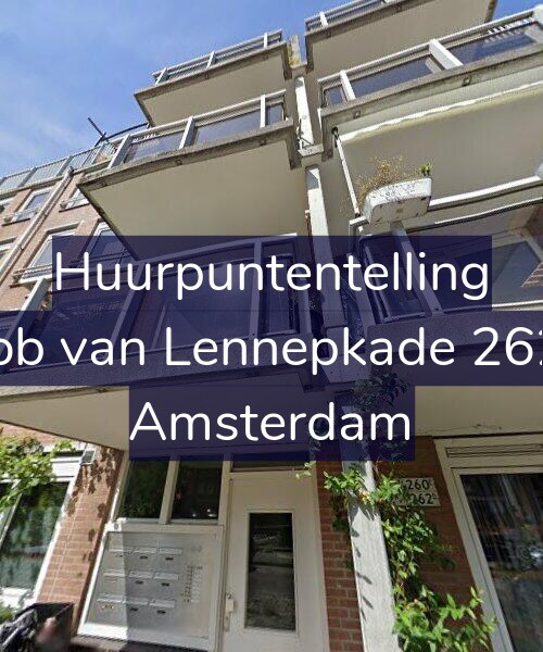 Foto gevel Huurpuntentelling voor Jacob van Lennepkade 262-D, Amsterdam