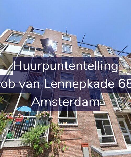 Foto gevel Huurpuntentelling voor Jacob van Lennepkade 68-B, Amsterdam