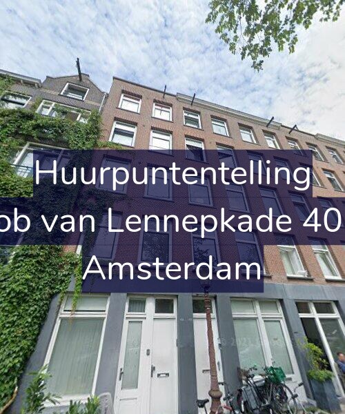 Foto gevel Huurpuntentelling voor Jacob van Lennepkade 406-2, Amsterdam