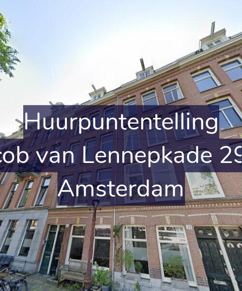 Foto gevel Huurpuntentelling voor Jacob van Lennepkade 29-1, Amsterdam