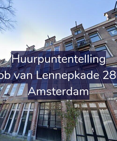 Foto gevel Huurpuntentelling voor Jacob van Lennepkade 287-1, Amsterdam