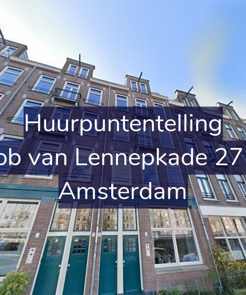 Foto gevel Huurpuntentelling voor Jacob van Lennepkade 275-C, Amsterdam