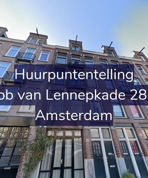 Foto gevel Huurpuntentelling voor Jacob van Lennepkade 289-1, Amsterdam
