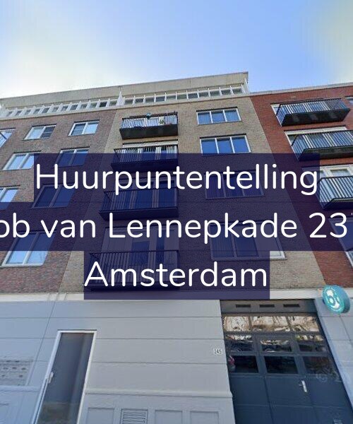 Foto gevel Huurpuntentelling voor Jacob van Lennepkade 237-B, Amsterdam