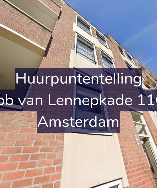 Foto gevel Huurpuntentelling voor Jacob van Lennepkade 110-B, Amsterdam