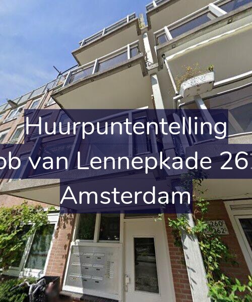 Foto gevel Huurpuntentelling voor Jacob van Lennepkade 262-A, Amsterdam