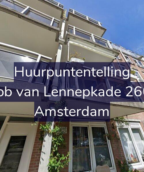 Foto gevel Huurpuntentelling voor Jacob van Lennepkade 260-A, Amsterdam