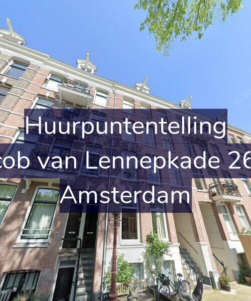 Foto gevel Huurpuntentelling voor Jacob van Lennepkade 26-1, Amsterdam