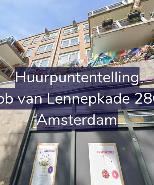 Foto gevel Huurpuntentelling voor Jacob van Lennepkade 280-B, Amsterdam