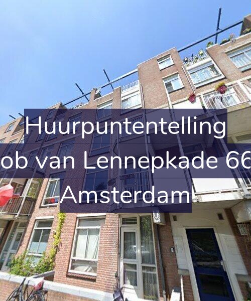 Foto gevel Huurpuntentelling voor Jacob van Lennepkade 66-D, Amsterdam