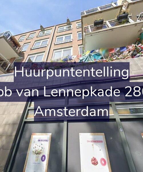 Foto gevel Huurpuntentelling voor Jacob van Lennepkade 280-A, Amsterdam