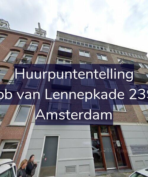 Foto gevel Huurpuntentelling voor Jacob van Lennepkade 239-A, Amsterdam