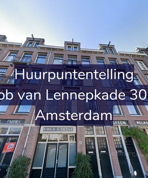 Foto gevel Huurpuntentelling voor Jacob van Lennepkade 309-2, Amsterdam