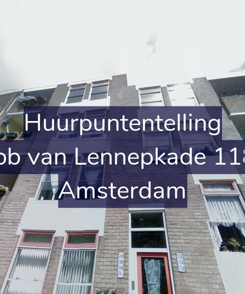 Foto gevel Huurpuntentelling voor Jacob van Lennepkade 118-A, Amsterdam