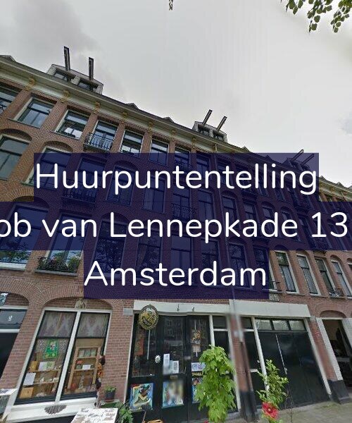 Foto gevel Huurpuntentelling voor Jacob van Lennepkade 137-1, Amsterdam