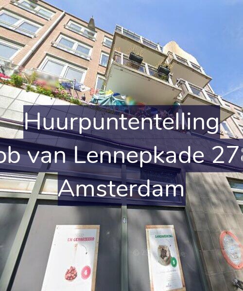 Foto gevel Huurpuntentelling voor Jacob van Lennepkade 278-A, Amsterdam