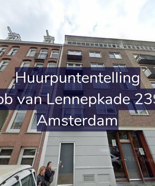 Foto gevel Huurpuntentelling voor Jacob van Lennepkade 239-D, Amsterdam