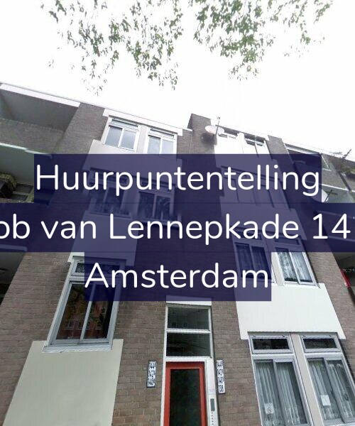 Foto gevel Huurpuntentelling voor Jacob van Lennepkade 142-B, Amsterdam