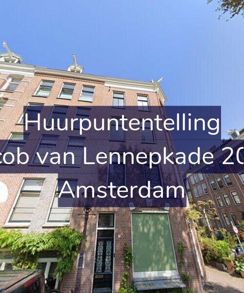 Foto gevel Huurpuntentelling voor Jacob van Lennepkade 20-1, Amsterdam