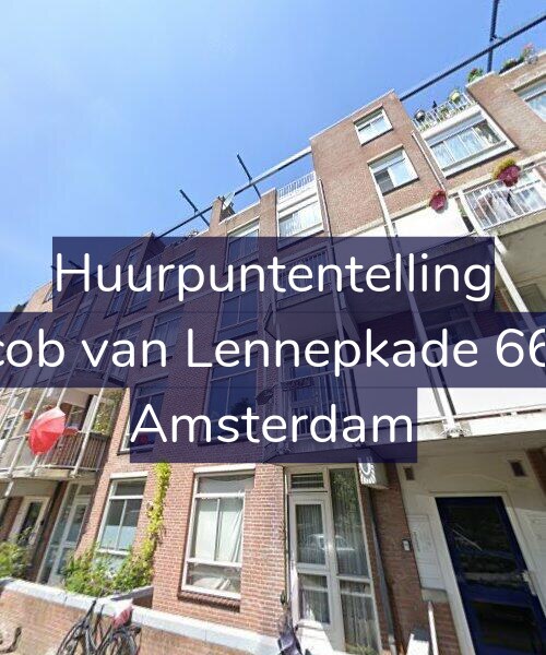 Foto gevel Huurpuntentelling voor Jacob van Lennepkade 66-E, Amsterdam