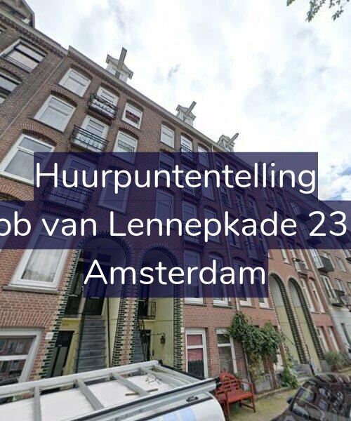 Foto gevel Huurpuntentelling voor Jacob van Lennepkade 231-3, Amsterdam