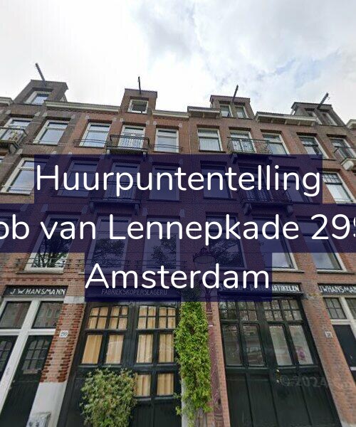 Foto gevel Huurpuntentelling voor Jacob van Lennepkade 299-A, Amsterdam