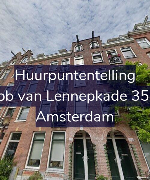 Foto gevel Huurpuntentelling voor Jacob van Lennepkade 350-3, Amsterdam