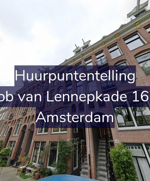 Foto gevel Huurpuntentelling voor Jacob van Lennepkade 165-1, Amsterdam
