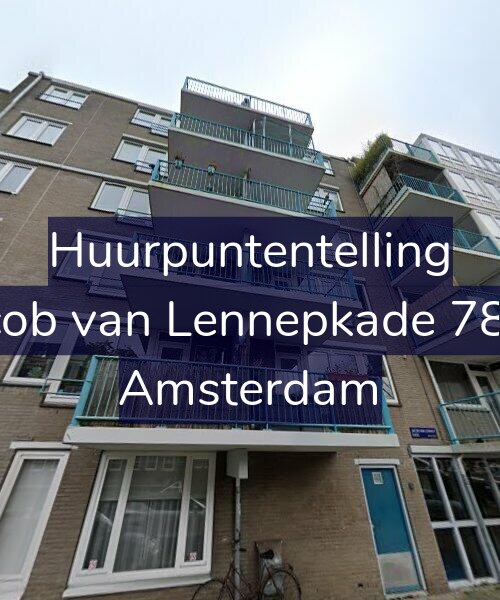 Foto gevel Huurpuntentelling voor Jacob van Lennepkade 78-G, Amsterdam