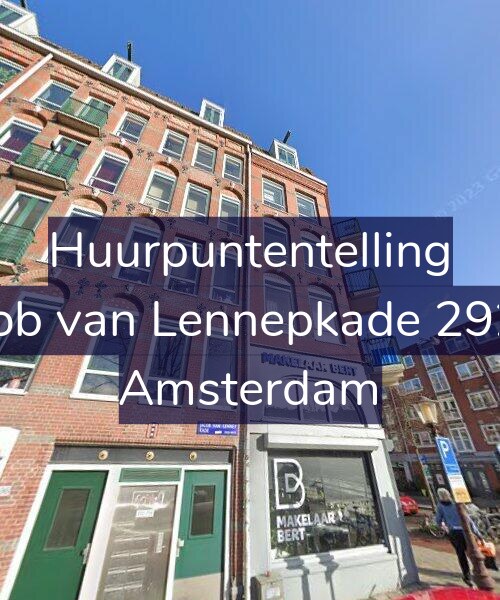 Foto gevel Huurpuntentelling voor Jacob van Lennepkade 292-A, Amsterdam