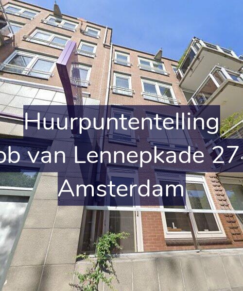 Foto gevel Huurpuntentelling voor Jacob van Lennepkade 274-A, Amsterdam