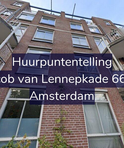 Foto gevel Huurpuntentelling voor Jacob van Lennepkade 66-C, Amsterdam